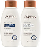 Aveeno 艾惟诺 新鲜蔬菜 洗发水 + 护发素，含迷迭香、薄荷和黄瓜， 354ml