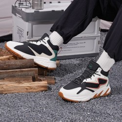 xtep特步男鞋棉鞋高帮运动鞋男复古潮流百搭复古棉鞋保暖男运动鞋男