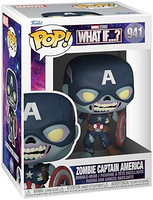 prime会员：Funko Pop! Marvel: What If? - 僵尸美国队长乙烯基摇头娃娃