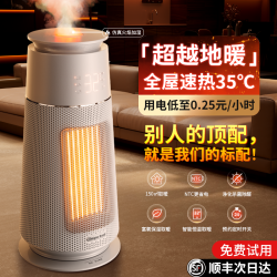 每时乐 新型取暖器暖风机家用石墨烯电暖气大面积冬天节能省电神器电热加