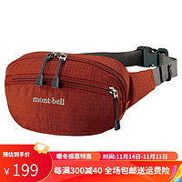 mont·bell 户外小腰包户外旅行超轻时尚便携骑行跑步钓鱼腰包0.8升1123763 TERA赤褐色