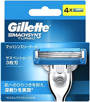 Gillette 吉列 剃须刀 按摩哈辛斯利 Turbo 替刃4個入