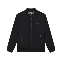 fila斐乐男装休闲耐磨运动外套男基础简约拉链舒适针织长袖外套