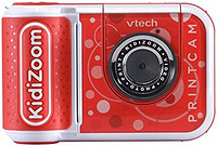 vtech 伟易达 KidiZoom PrintCam(红色),带内置打印机的儿童数码相机,具有特殊效果和趣味游戏,儿童数码相机
