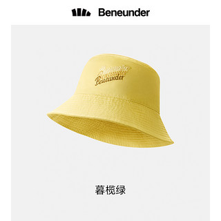 Beneunder 蕉下 栖原系列 男女款渔夫帽 6923278504282 刺绣款 暮榄绿