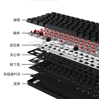 irok 艾石头 ZN84 84键 2.4G蓝牙 多模无线机械键盘 白粉 茶轴 RGB