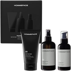 HOMMEFACE 男士每日护肤三件套，三步常规操作