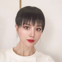 百魅丝 发箍刘海一体真发辫子碎齐遮白发头帘前额假发片女头顶补发