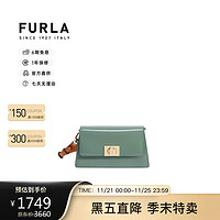 FURLA 芙拉 ZOE系列 女士单肩包 迷你 MINERAL GREEN孔雀石绿