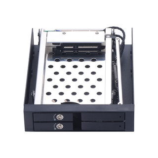  Unestech/高联 ST2520 双盘位 硬盘盒 铝合金门组
