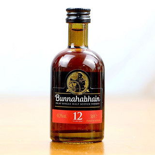 布纳哈本（bunnahabhain）【国际威士忌金】英国洋酒 单一麦芽威士忌 苏格兰艾雷岛 布纳哈本12年 50ml小酒