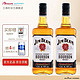 JIM BEAM 金宾 白占边美国进口洋酒 进口波本威士忌1000ml*2组盒装