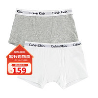 卡尔文·克莱恩 Calvin Klein CK内裤青少年儿童男童平角内裤2条装 B70B792000 926灰白 14-16岁