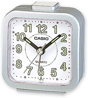 CASIO 卡西欧 TQ-143-8EF - 闹钟 - 石英 - 模拟 - 闹钟 - 黑色橡胶表带