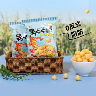 88VIP：No Brand 诺倍得鱿鱼虾味玉米球66g韩国进口网红零食