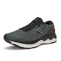 Mizuno 美津浓 Wave Skyrise 3 男子跑鞋 J1GC220904 黑色/银色/橙色