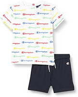 Champion 男婴 Legacy 美国经典全幅 S/S T 恤 & 短裤套装