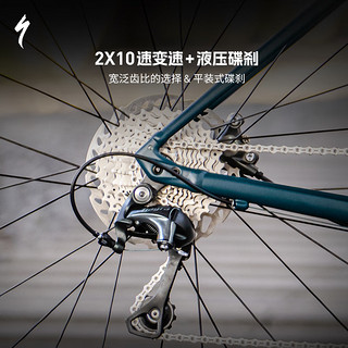 SPECIALIZED闪电 ALLEZ E5 DISC SPORT碳纤维前叉公路自行车 光泽柏油黑 49