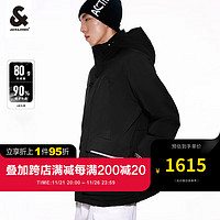 杰克·琼斯（JACK&JONES）冬季男士保暖时尚个性潮流时尚保暖舒适简约羽绒服外套 E41黑色 165/88A/XS