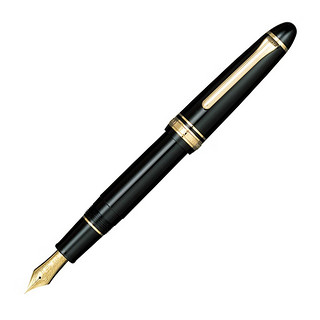 SAILOR 写乐 钢笔 11-2021 黑杆金夹 M尖 单支装