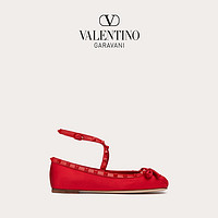 VALENTINO 华伦天奴 ROCKSTUD系列 女士芭蕾舞鞋 3W0S0HB6MJUJU5 红色 37.5