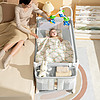 COOL BABY 酷儿宝贝 coolbaby婴儿床拼接大床新生儿宝宝床多功能可移动可折叠拼接床