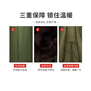 信必睿 军绿棉袄棉服