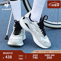 乐卡克法国公鸡男女款低帮复古跑步休闲鞋运动鞋CMT-233201 黑/白/BWT 35