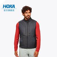 HOKA ONE ONE男款冬季跑步夹棉背心ColdSnap Vest轻量透气保暖 黑色 XL