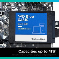 西部数据 2TB WD Blue SA510 SATA 内置固态硬盘 SSD - SATA III 6 Gb/s 2.5 英寸