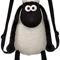 Shaun the Sheep 小羊肖恩 女士背包，黑色和白色，33 厘米