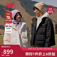 NEW BALANCE 23年男女同款运动休闲时尚舒适鸭绒户外羽绒服AWJ33324 BK XL 