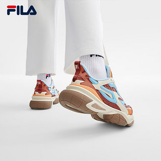 斐乐（FILA）原子鞋先锋运动鞋女鞋2023冬休闲鞋厚底老爹鞋 赭石色/粘土橙-RB 36