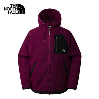 北面（The North Face）抓绒衣男款户外运动保暖防风御寒时尚休闲通勤|81SE I0H/红色 XXL/185