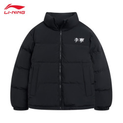 lining李宁羽绒服外套面包服经典黑70鸭绒