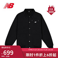 new balance 23年男款潮流百搭休闲运动夹克外套MJ33502 BK L