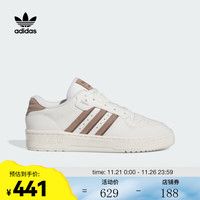 adidas 三叶草 春秋季男女同款低帮经典篮球风舒适耐磨系带运动女士休闲鞋