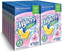 Wyler's Light Singles To Go 粉包，混合水饮料，粉红柠檬水，96 份（12 件）