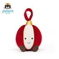 Jellycat 2023圣诞趣味圣诞球 毛绒玩具玩偶公仔 趣味圣诞球 H16 X W12 CM