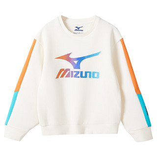 美津浓（MIZUNO） 儿童卫衣女童 2023长袖T恤运动中大童套头休闲T1001 橙色 130CM（40-50斤）