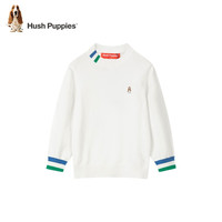 暇步士（Hush Puppies）童装男童女童线衣装儿童线衣舒适混纺柔软细腻时尚休闲 本白 150cm