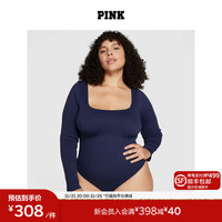 维多利亚的秘密 PINK修身长袖连体衣 50K6午夜海军玛尔蓝 11236516 S