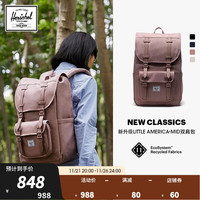Herschel赫行【New Classics】新升级Little America™Mid 双肩包短途出游 经典灰玫瑰 20升