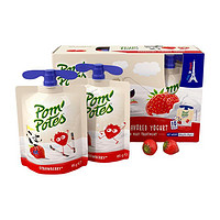 POM'POTES 法优乐 法国原装进口儿童零食常温酸奶草莓味85g*10袋