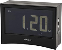 CASIO 卡西欧 闹钟 电波 黑色 数字 反转液晶 温度&湿度&日历显示 带计时器