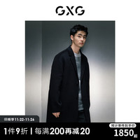GXG男装 商场同款多色时尚保暖长款大 23年冬季GEX12626074 黑色 180/XL