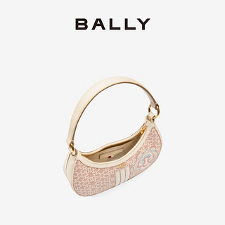 BALLY/巴利女士老虎图案粉色老花腋下包6300502 粉红色 均码