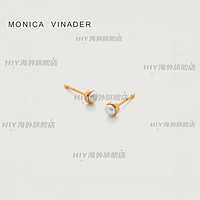 Monica Vinader莫妮卡2023MiniGem珍珠耳钉百搭耳饰女生 灿金色珍珠耳钉(GP-EA-MIPR-PRL)