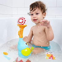 Yookidoo 婴儿沐浴玩具，适合 1-3 岁幼儿，大象喷雾器套装具有 3 个喷嘴