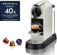 NESPRESSO 浓遇咖啡 De'Longhi 德龙 Nespresso Citiz EN167.W 咖啡机，高压泵和理想的热调节，节能功能，奶油白